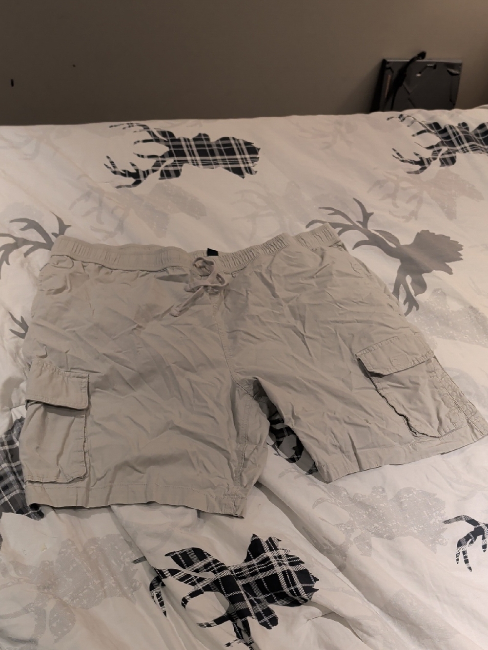 Roots Men's Light Beige Cargo Shorts